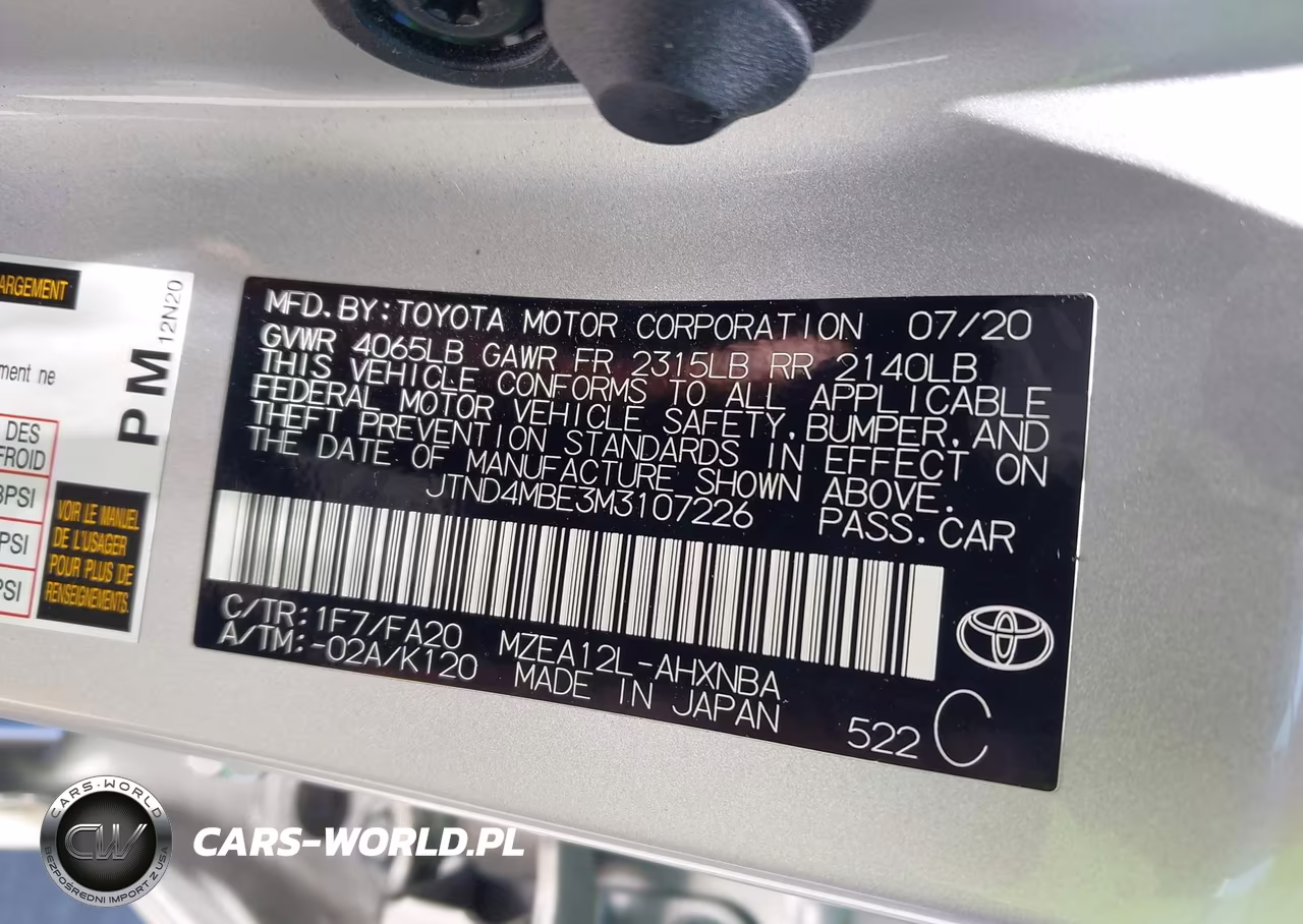 2021 Toyota Corolla Se Nightshade Edition VIN:JTND4MBE3M3107226 - 9