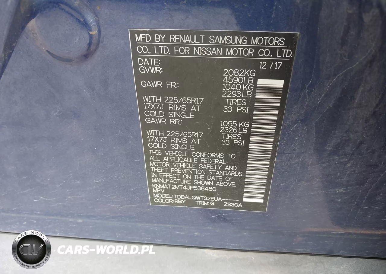 2018 Nissan Rogue Sv VIN:KNMAT2MT4JP538480 - 9