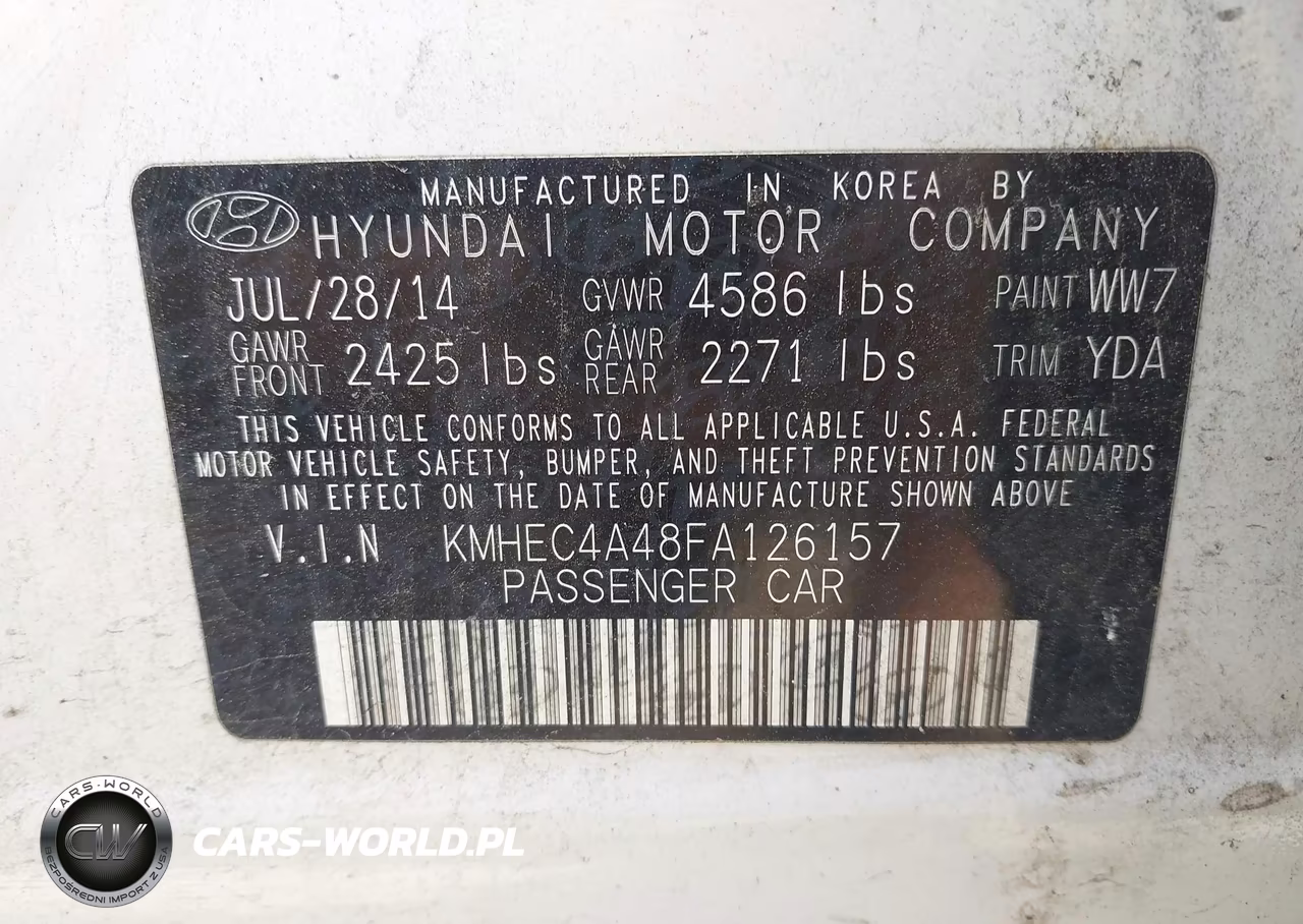 2015 Hyundai Sonata Hybrid Limited VIN:KMHEC4A48FA126157 - 9