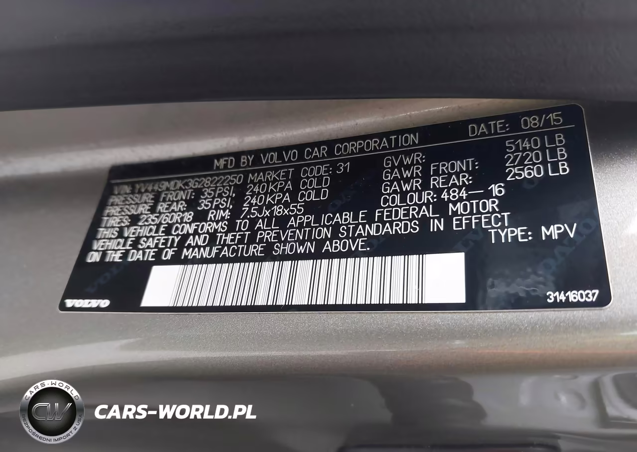 2016 Volvo Xc60 T6 Drive-E VIN:YV449MDK3G2822250 - 9
