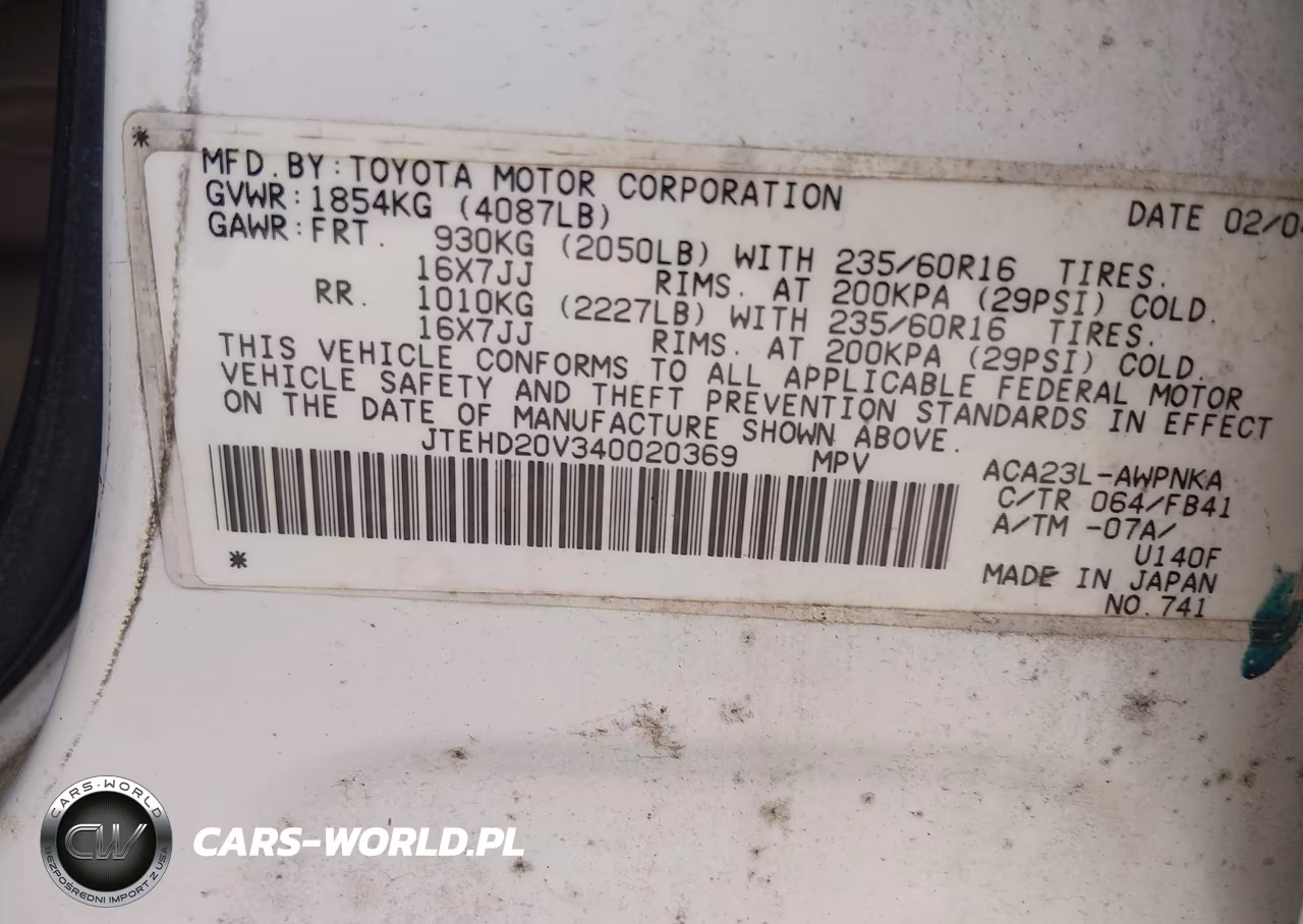 2004 Toyota Rav4 VIN:JTEHD20V340020369 - 9