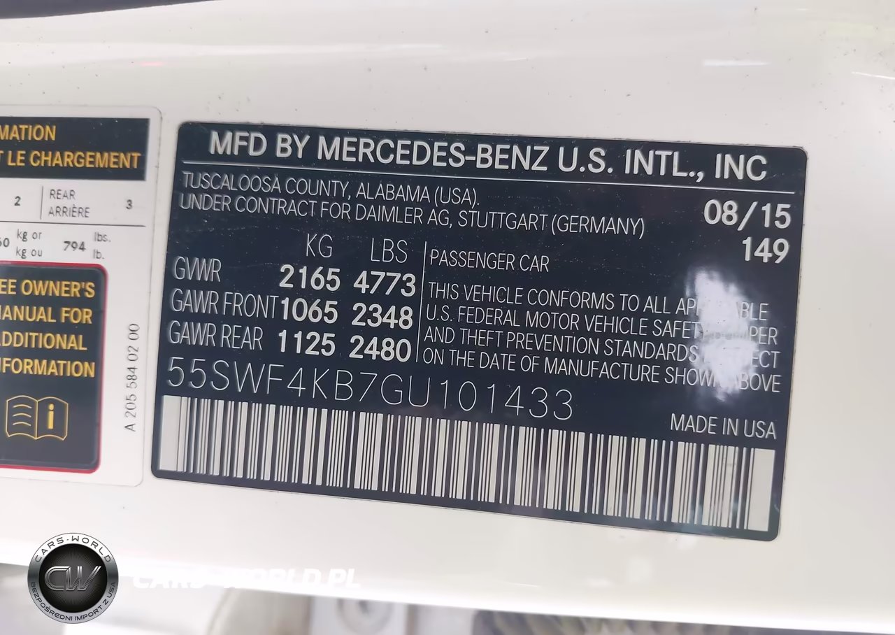 2016 Mercedes-Benz C 300 4Matic VIN:55SWF4KB7GU101433 - 9