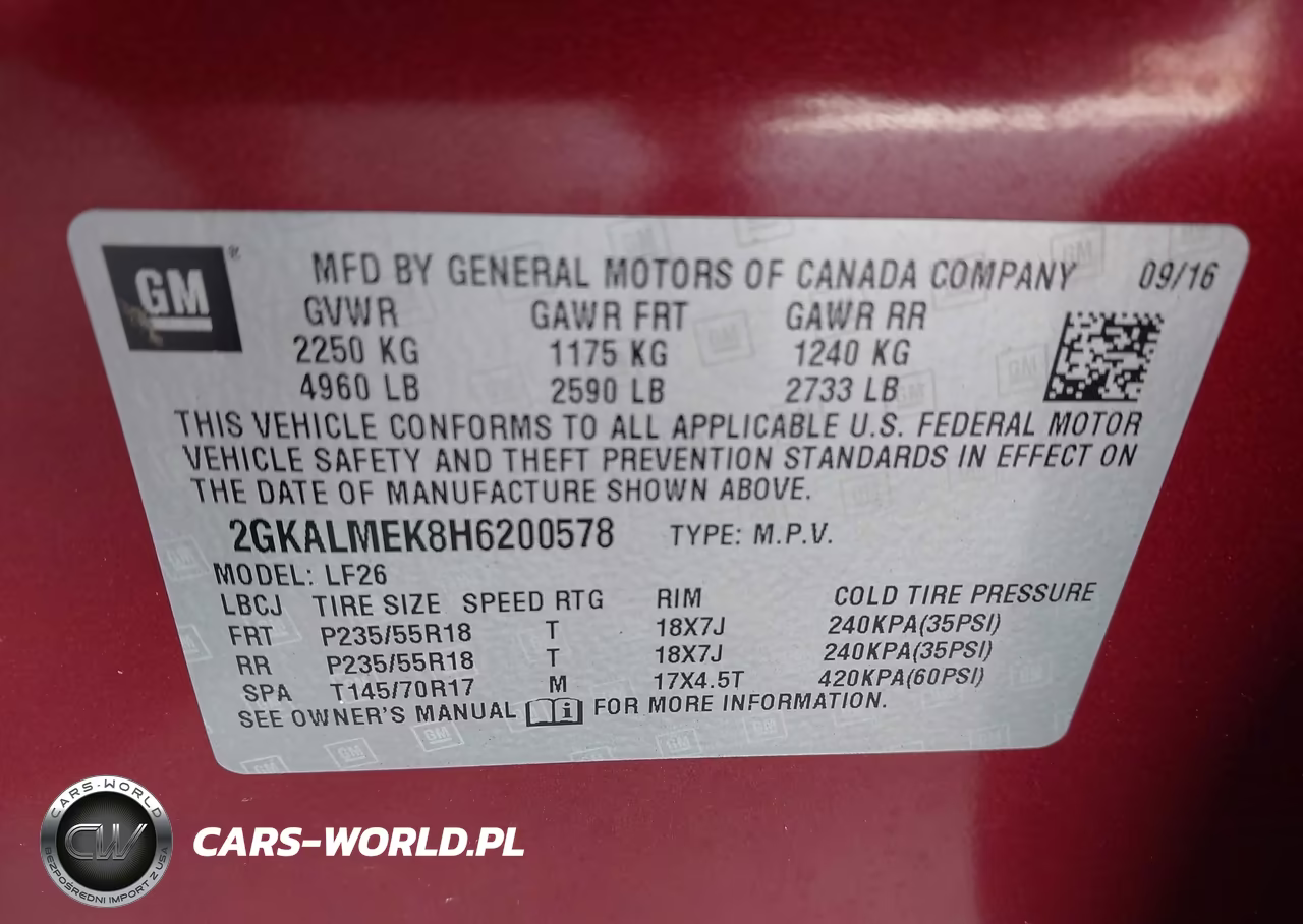 2017 GMC Terrain Sle-1 VIN:2GKALMEK8H6200578 - 9