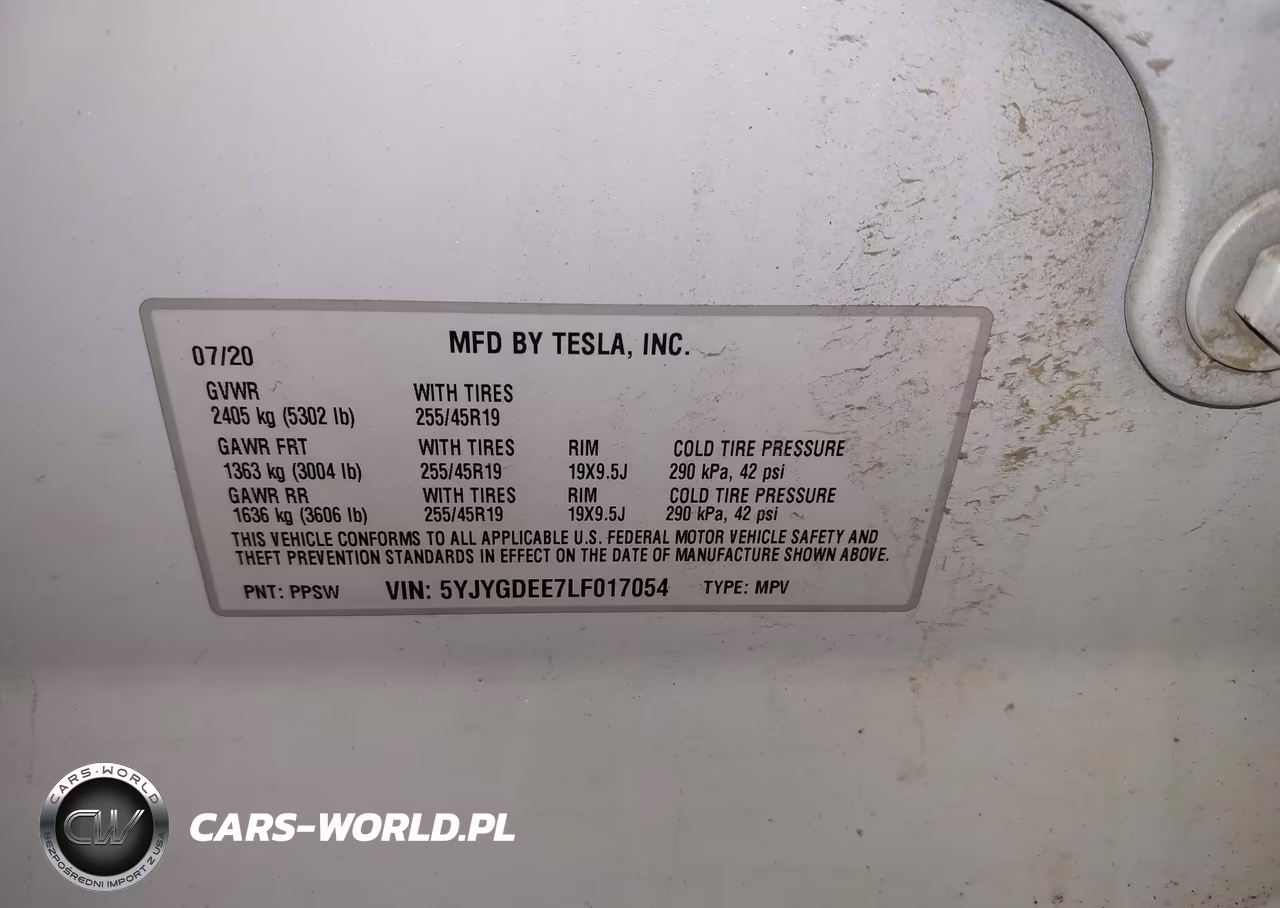 2020 Tesla Model Y Long Range Dual Motor All-Wheel Drive VIN:5YJYGDEE7LF017054 - 9