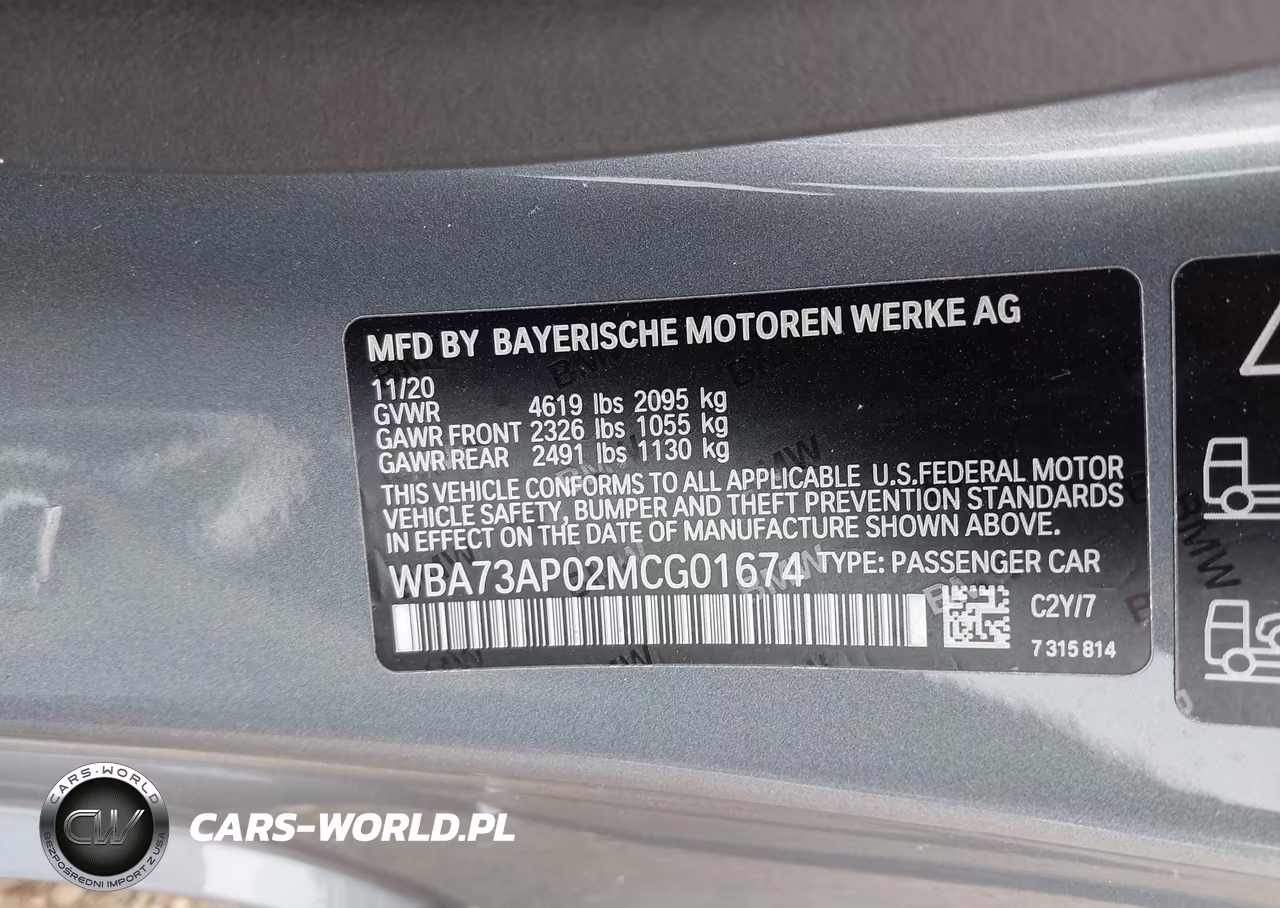 2021 BMW 430I xDrive VIN:WBA73AP02MCG01674 - 9