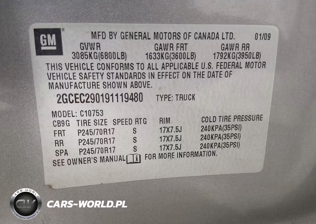 2009 Chevrolet Silverado 1500 Lt VIN:2GCEC290191119480 - 9