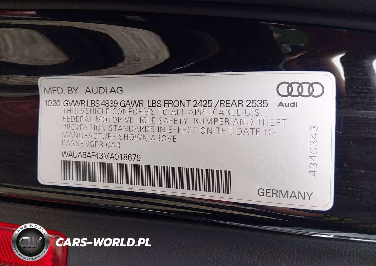 2021 Audi A4 Premium 40 Tfsi Quattro S Tronic VIN:WAUABAF43MA018679 - 9