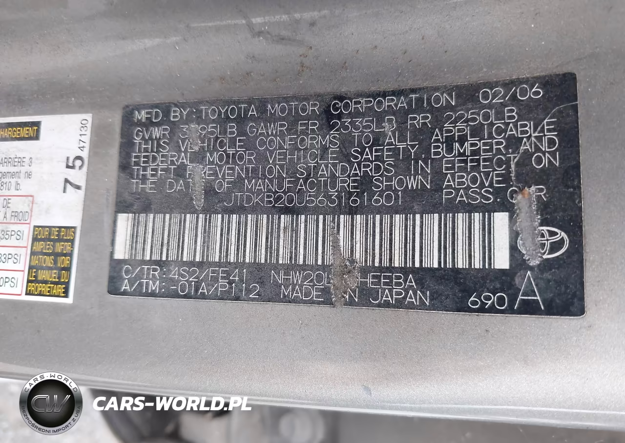 2006 Toyota Prius VIN:JTDKB20U563161601 - 9