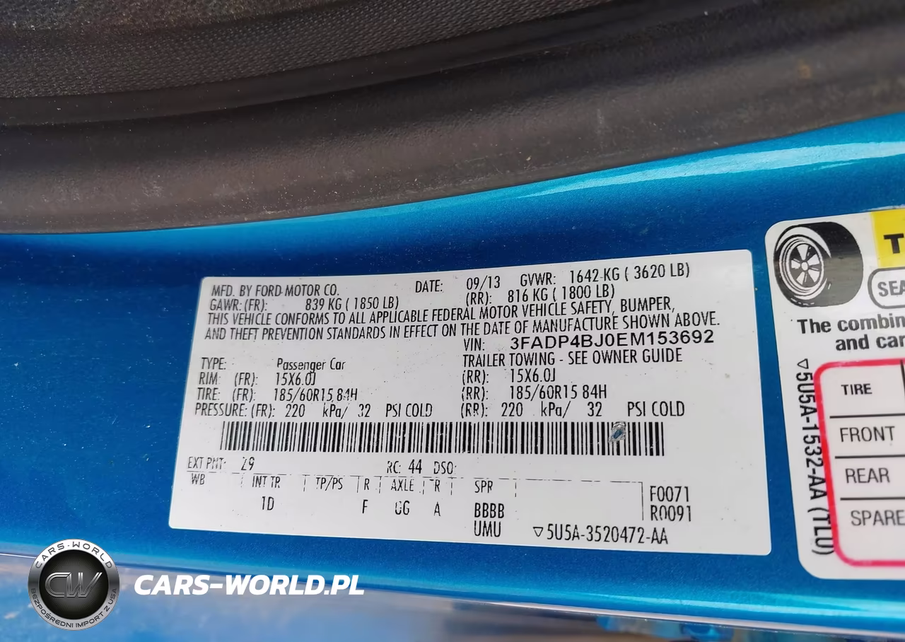 2014 Ford Fiesta Se VIN:3FADP4BJ0EM153692 - 9
