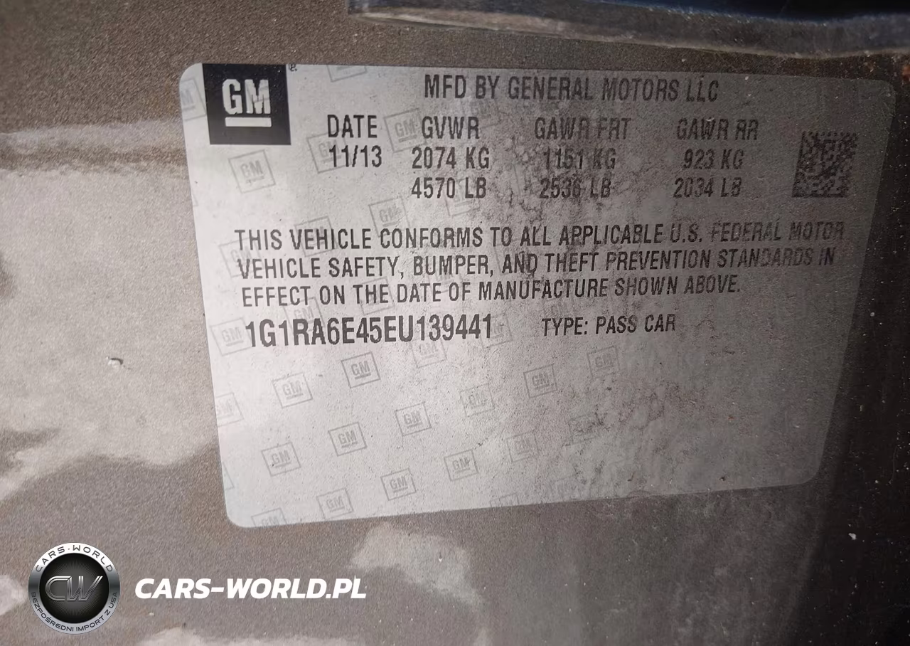 2014 Chevrolet Volt VIN:1G1RA6E45EU139441 - 9
