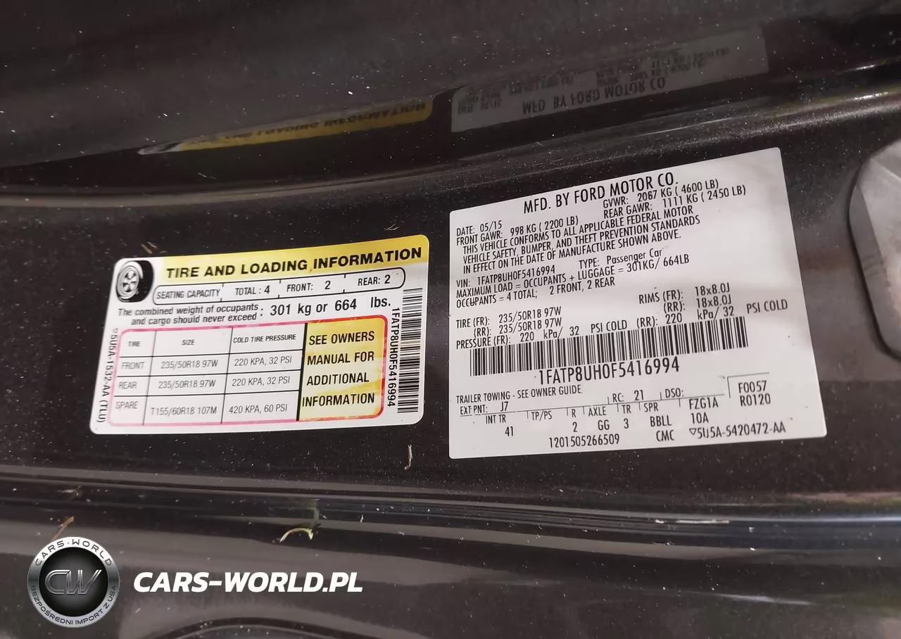 2015 Ford Mustang Ecoboost Premium VIN:1FATP8UH0F5416994 - 9