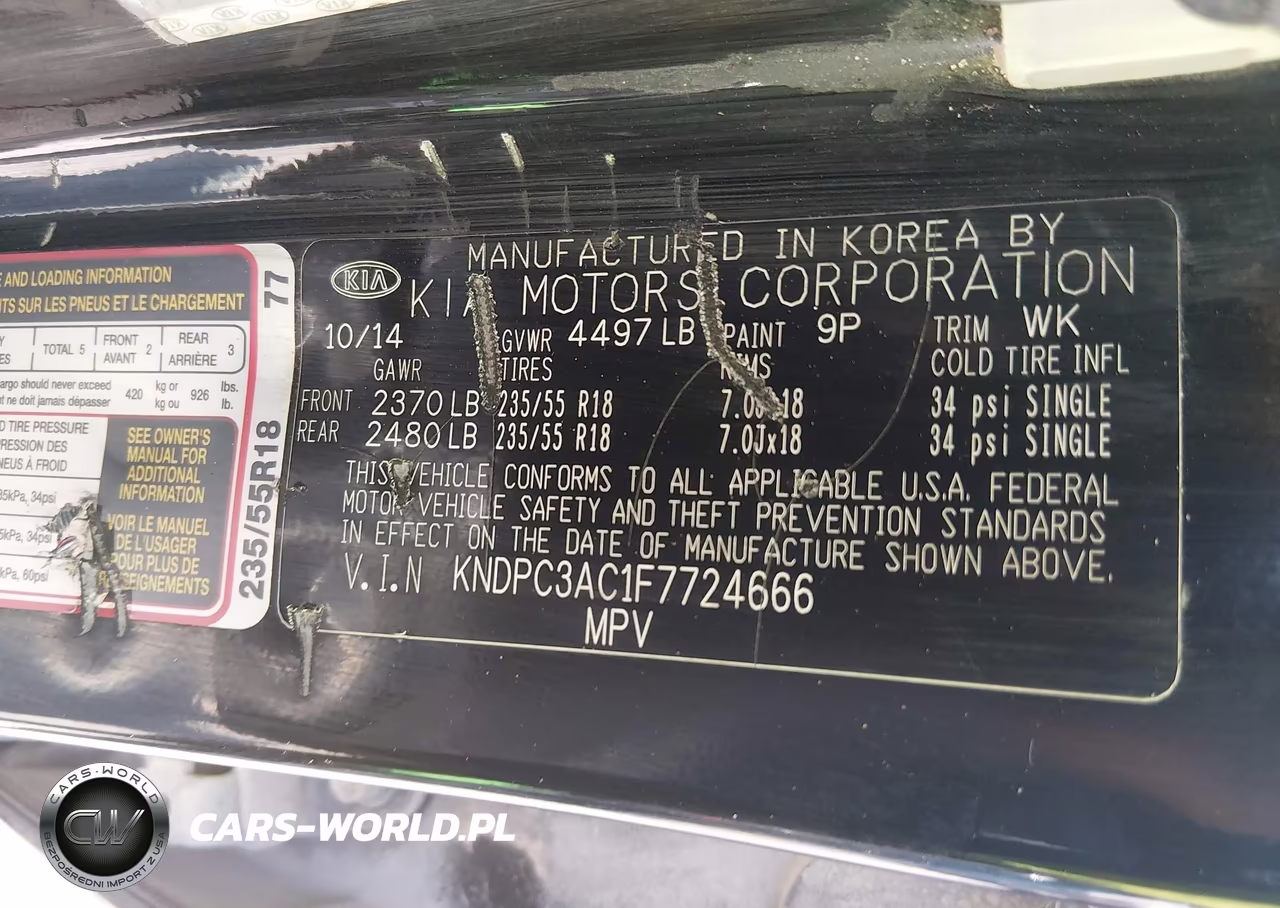 2015 Kia Sportage Ex VIN:KNDPC3AC1F7724666 - 9