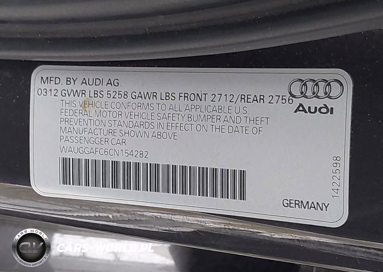 2012 Audi A6 3.0T Premium Plus VIN:WAUGGAFC6CN154282 - 9