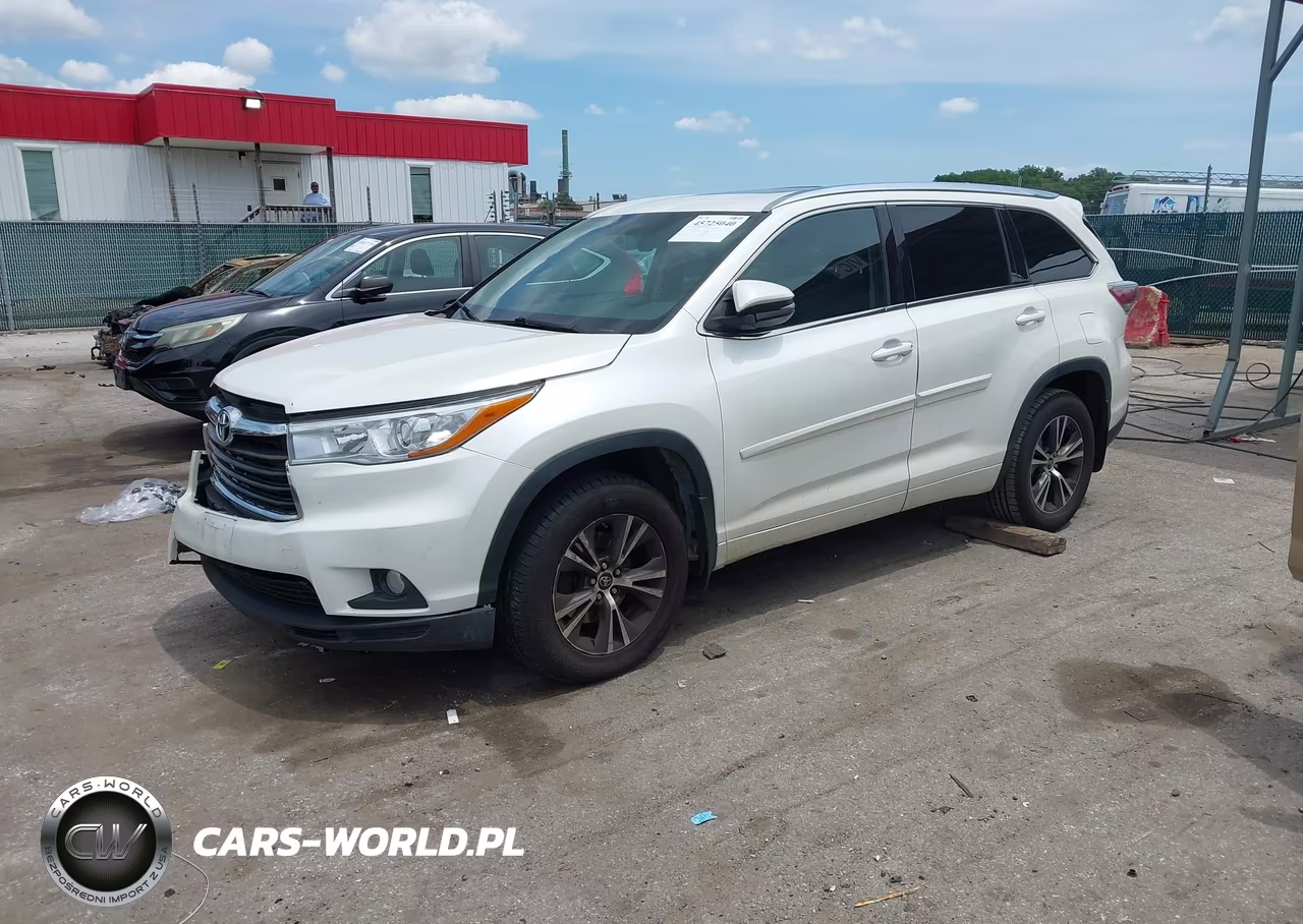 2016 Toyota Highlander Xle V6 VIN:5TDJKRFH3GS282545 - 2