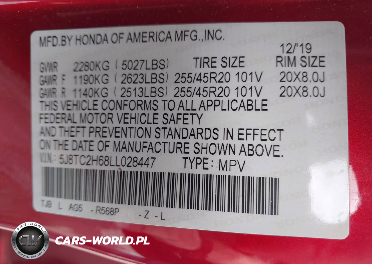 2020 Acura Rdx A-Spec Package VIN:5J8TC2H68LL028447 - 9