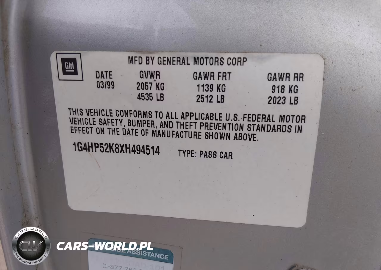 1999 Buick Lesabre Custom VIN:1G4HP52K8XH494514 - 9
