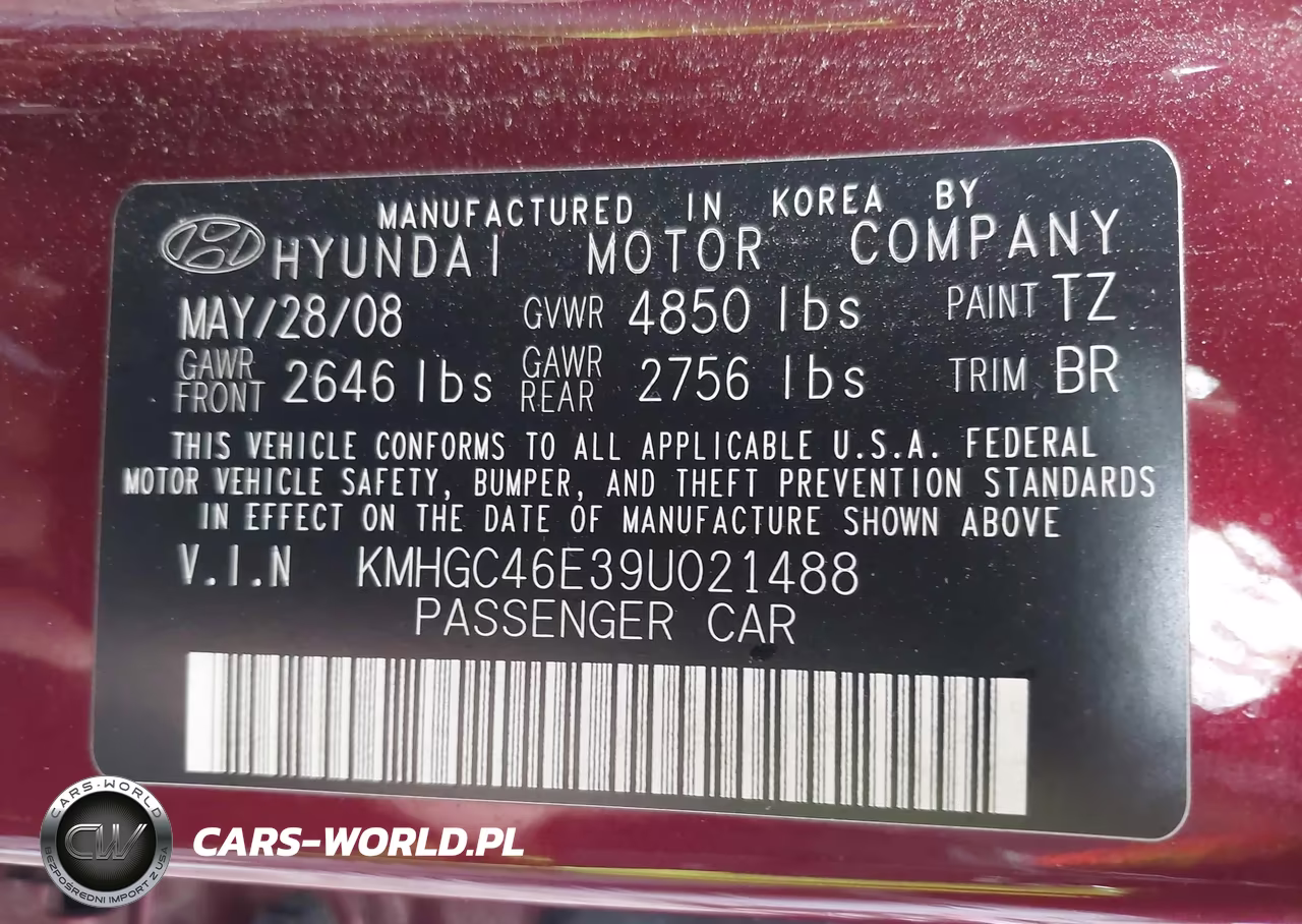 2009 Hyundai Genesis 3.8 VIN:KMHGC46E39U021488 - 9