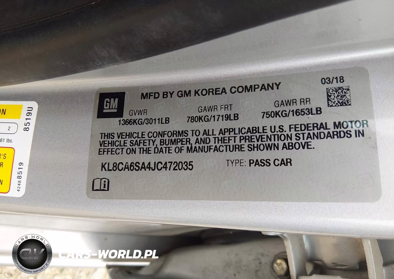2018 Chevrolet Spark Ls Manual VIN:KL8CA6SA4JC472035 - 9
