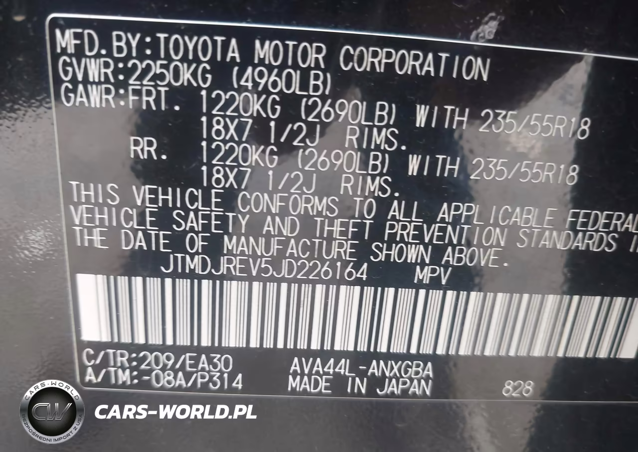 2018 Toyota Rav4 Hybrid Limited VIN:JTMDJREV5JD226164 - 9