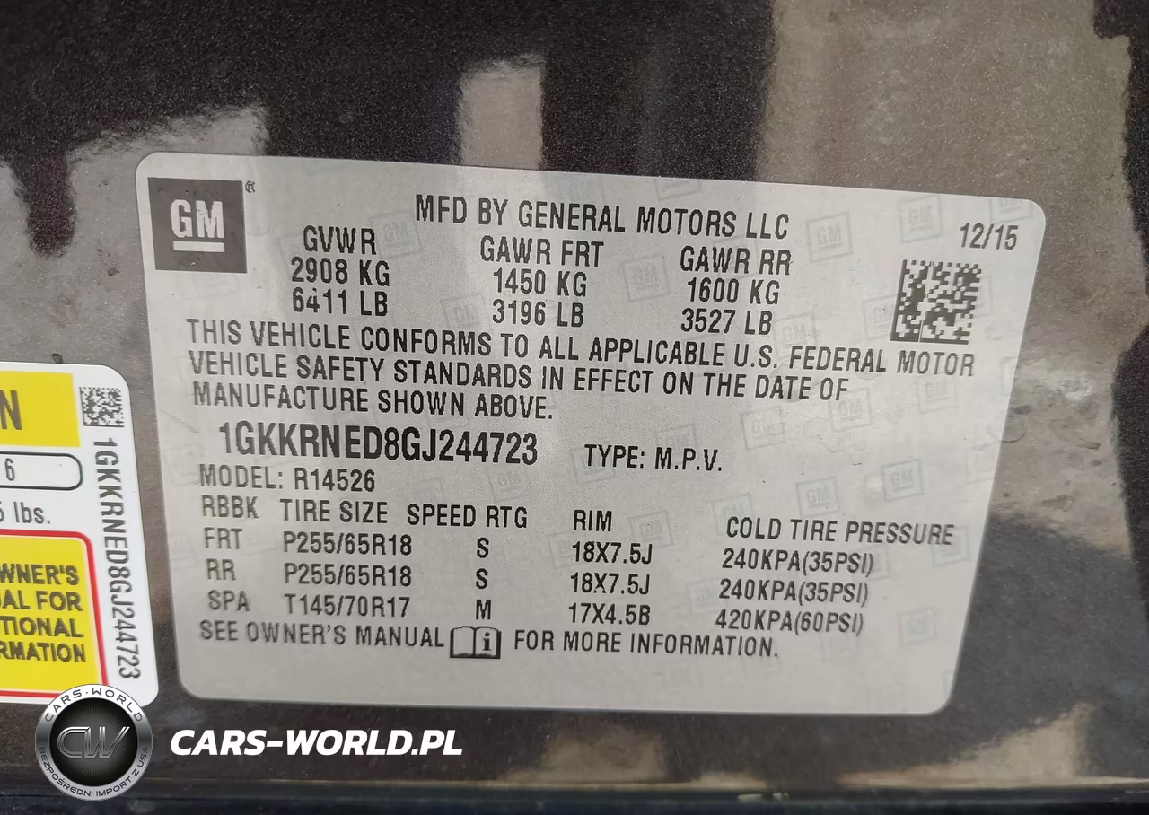 2016 GMC Acadia Sle-1 VIN:1GKKRNED8GJ244723 - 9