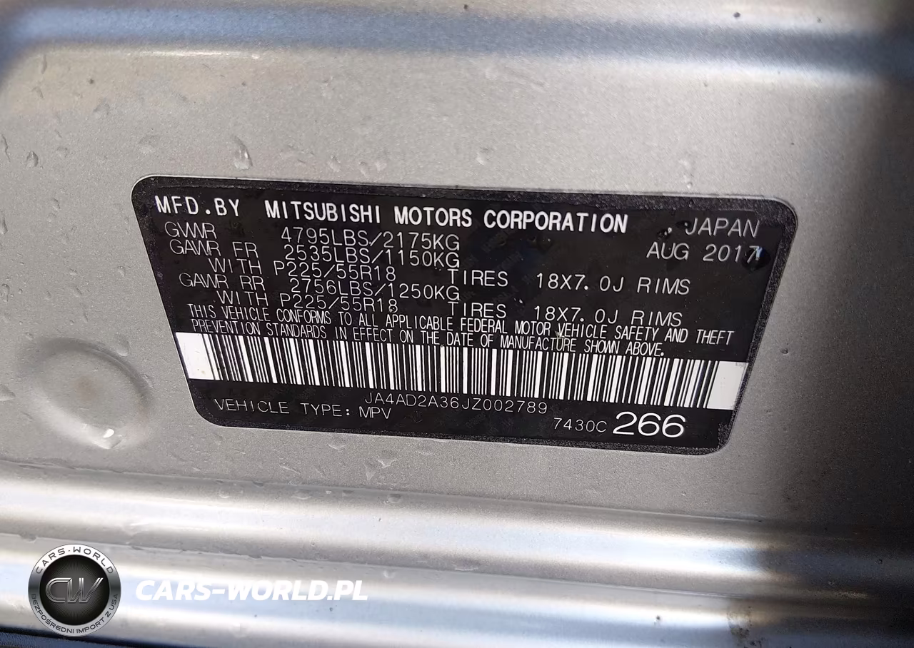 2018 Mitsubishi Outlander Es VIN:JA4AD2A36JZ002789 - 9