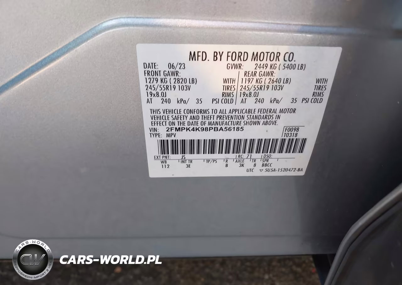 2023 Ford Edge Titanium VIN:2FMPK4K98PBA56185 - 9