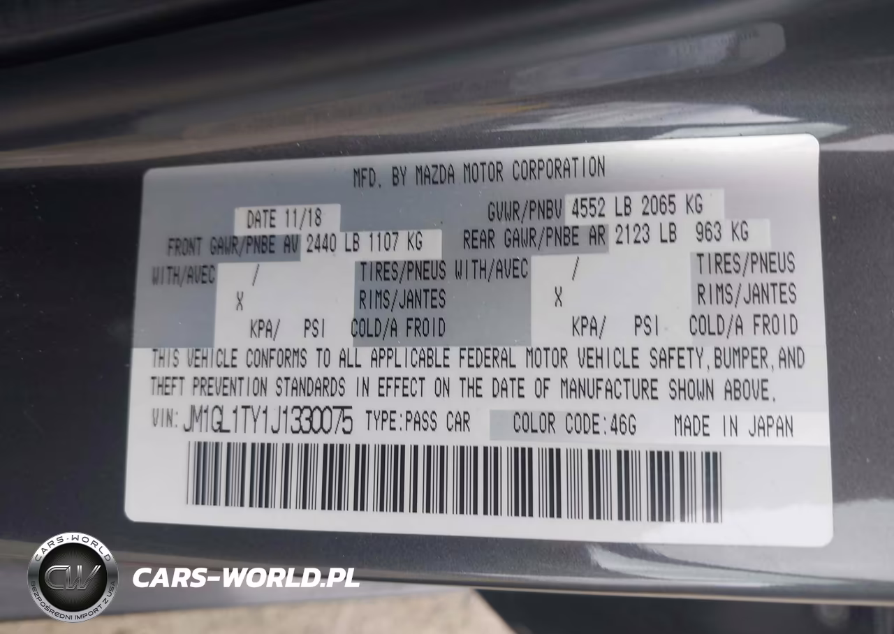2018 Mazda Mazda6 Grand Touring VIN:JM1GL1TY1J1330075 - 9