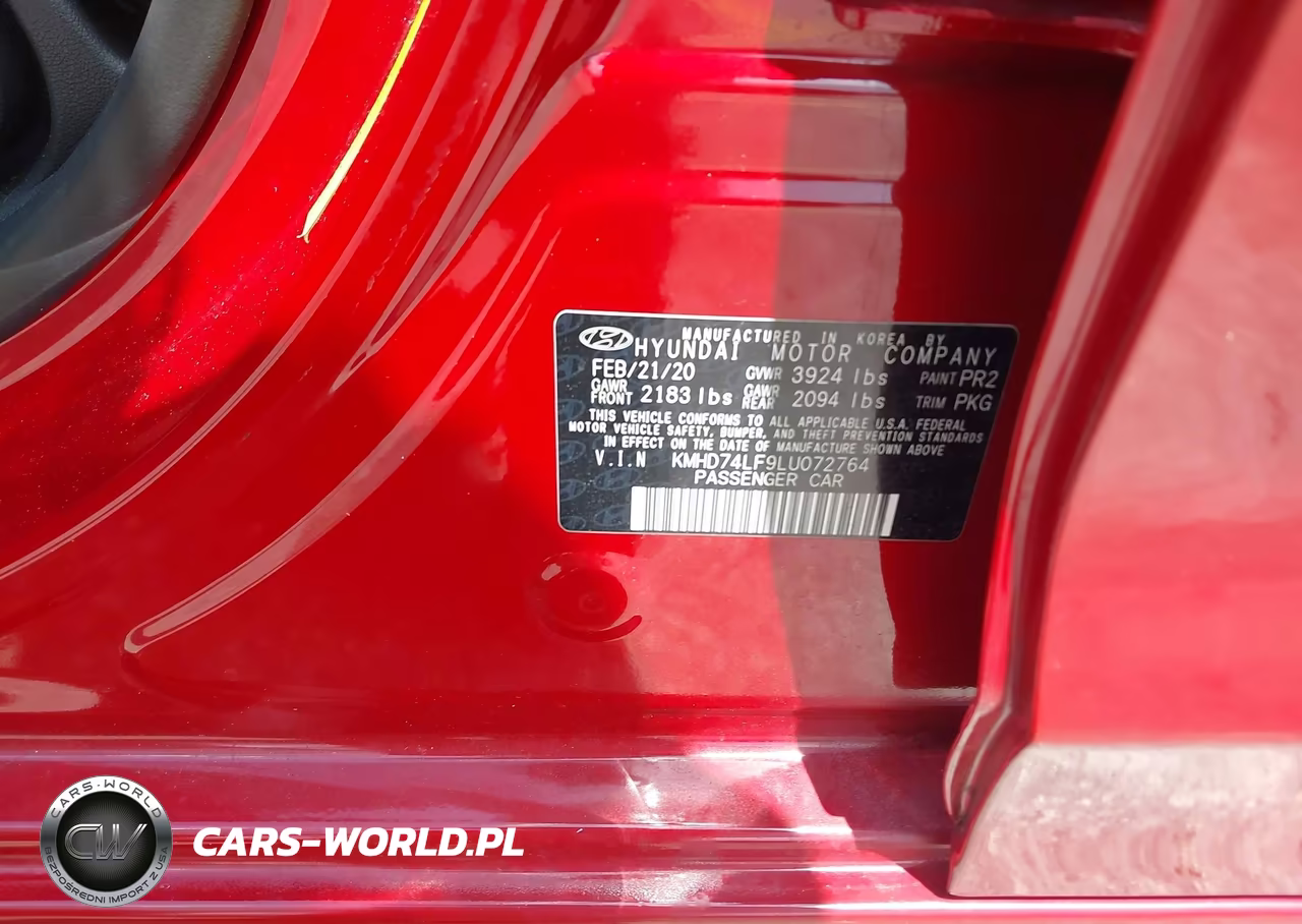 2020 Hyundai Elantra Se VIN:KMHD74LF9LU072764 - 9