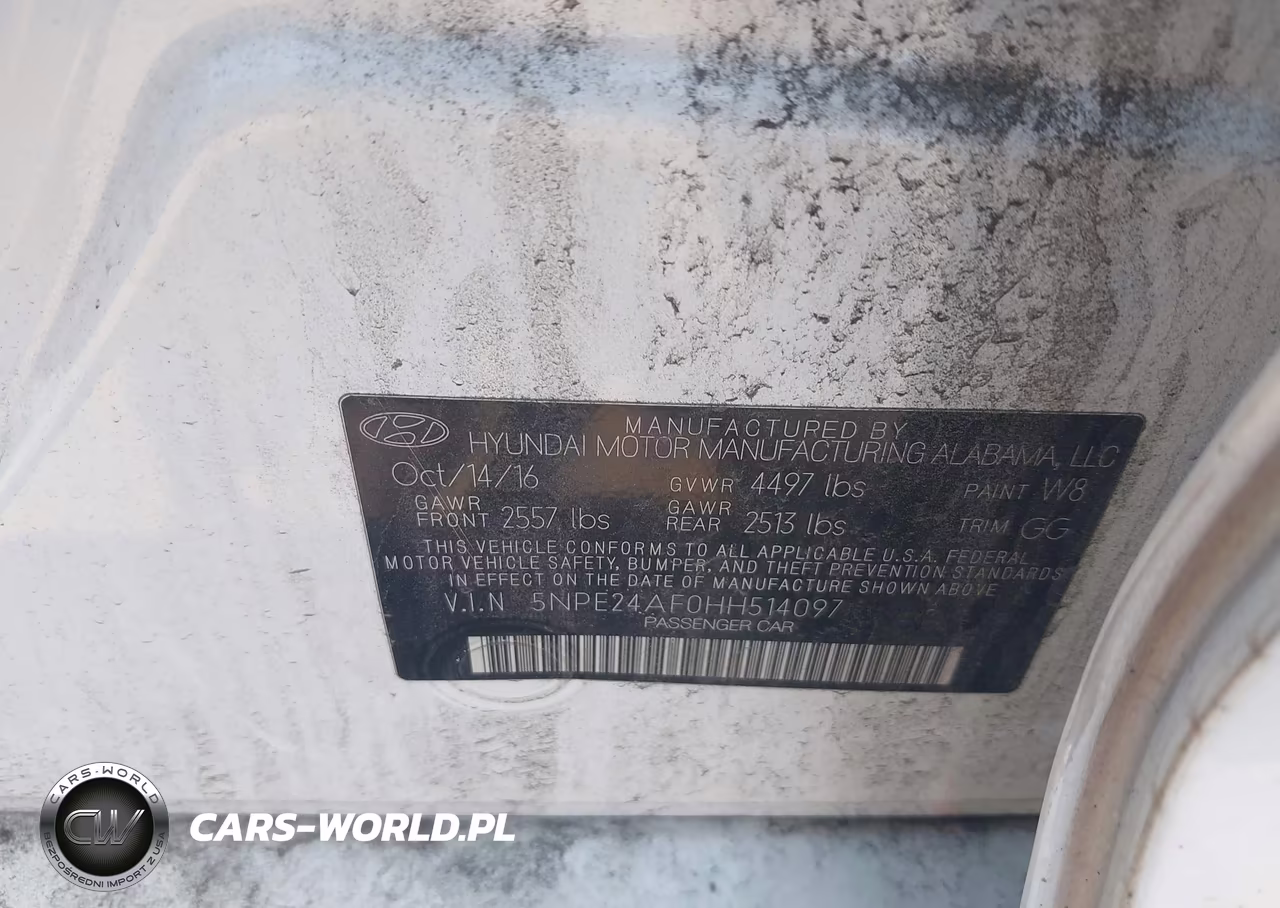 2017 Hyundai Sonata Se VIN:5NPE24AF0HH514097 - 9
