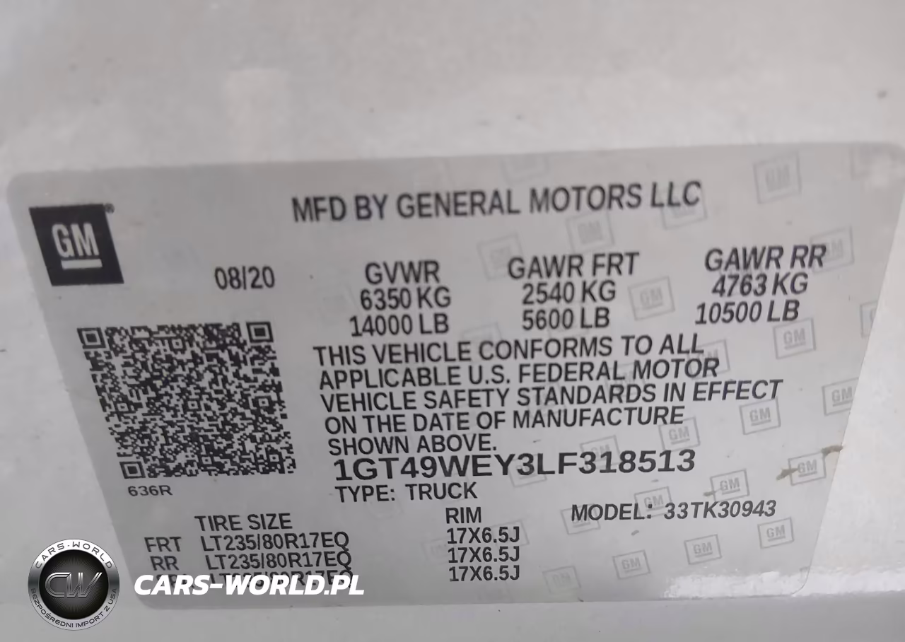 2020 GMC Sierra 3500Hd 4Wd Long Bed Denali VIN:1GT49WEY3LF318513 - 8
