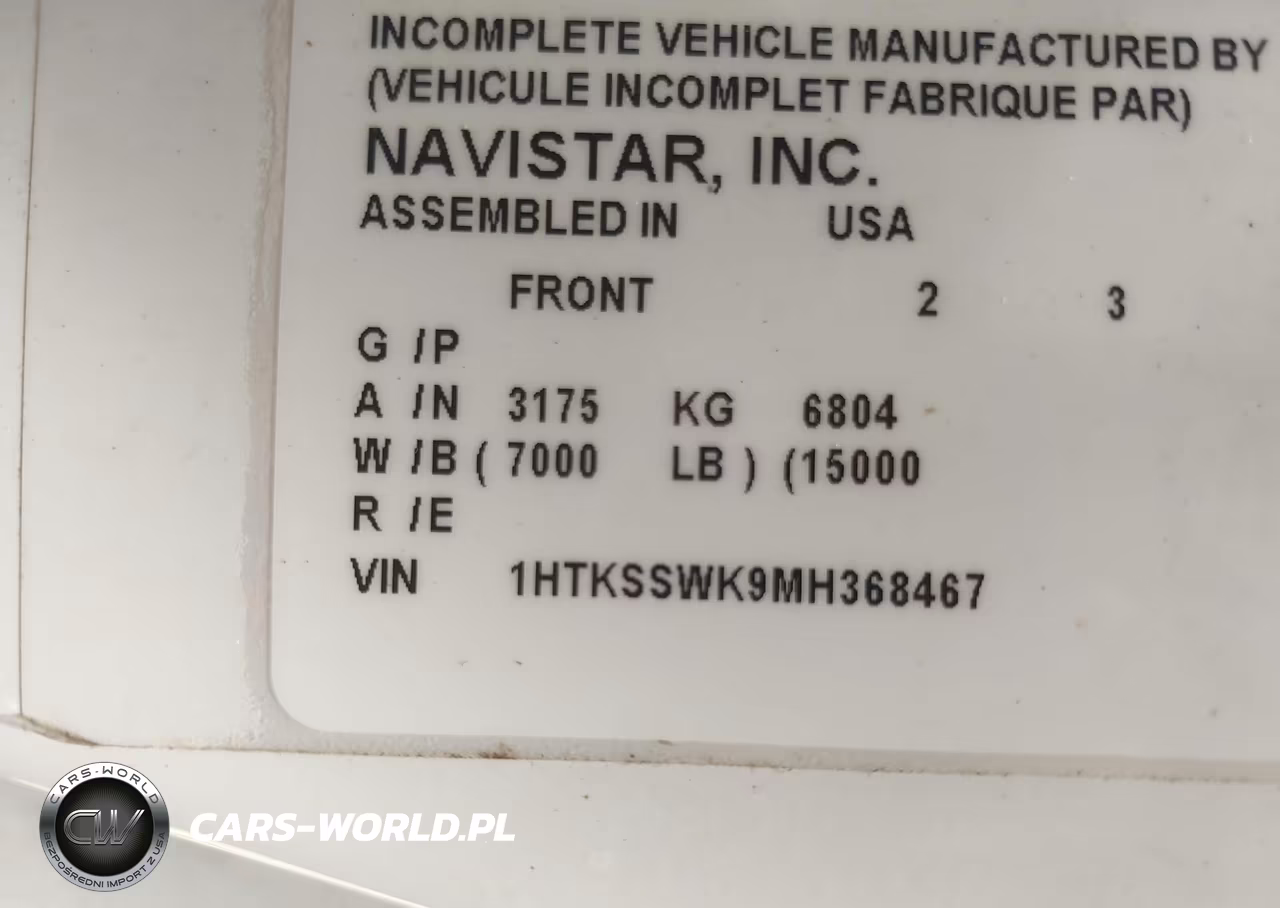 2021 International Cv VIN:1HTKSSWK9MH368467 - 8