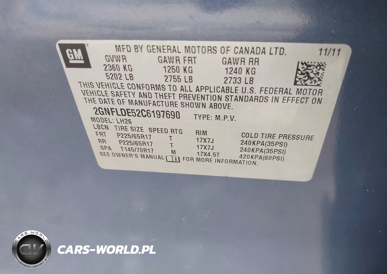 2012 Chevrolet Equinox Lt W-1Lt VIN:2GNFLDE52C6197690 - 9