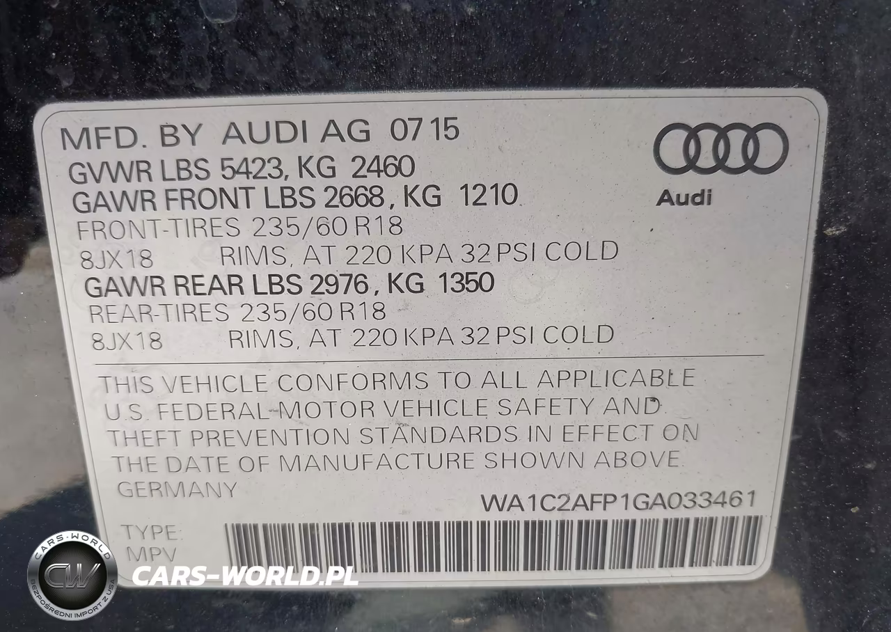 2016 Audi Q5 2.0T Premium VIN:WA1C2AFP1GA033461 - 9