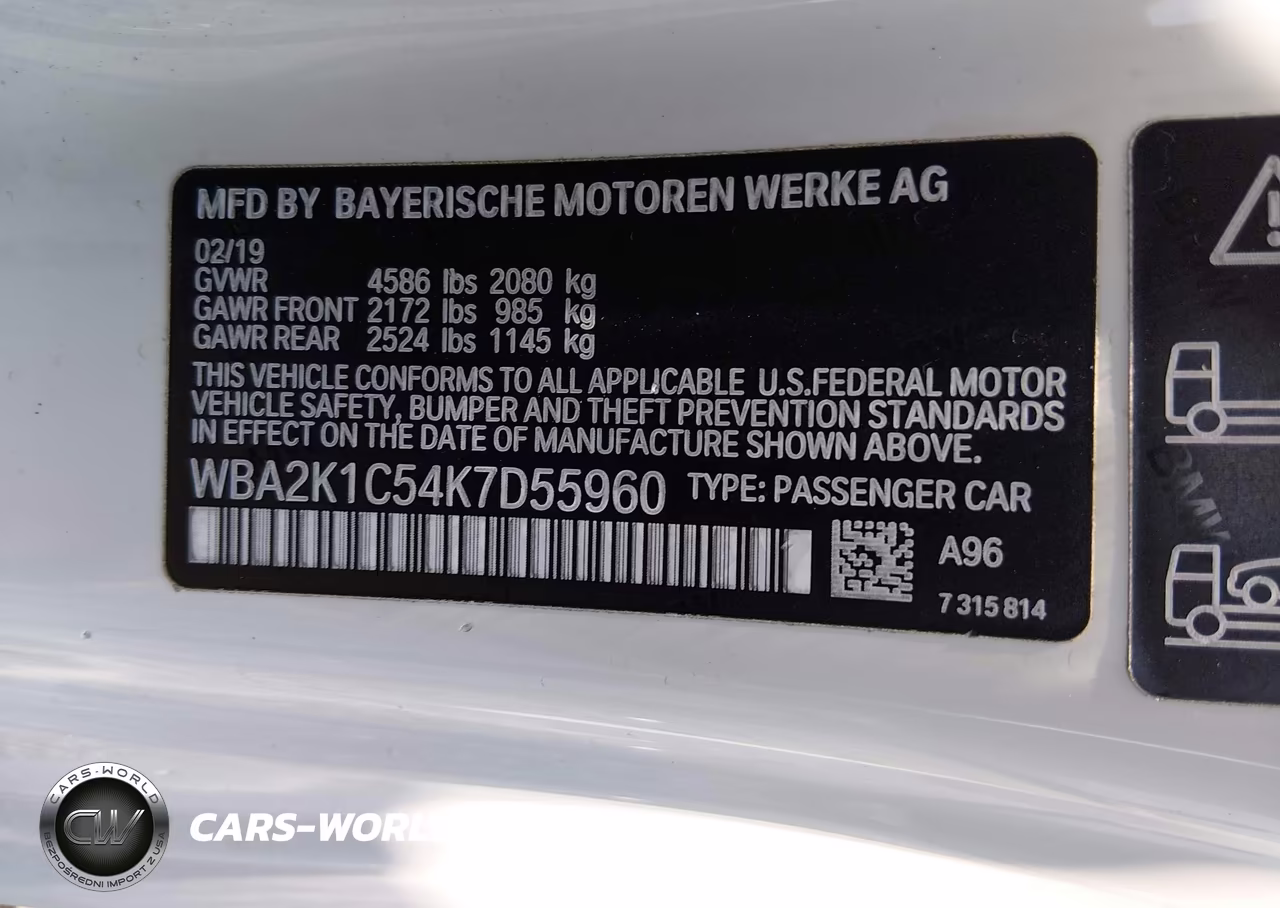 2019 BMW 230I xDrive VIN:WBA2K1C54K7D55960 - 9
