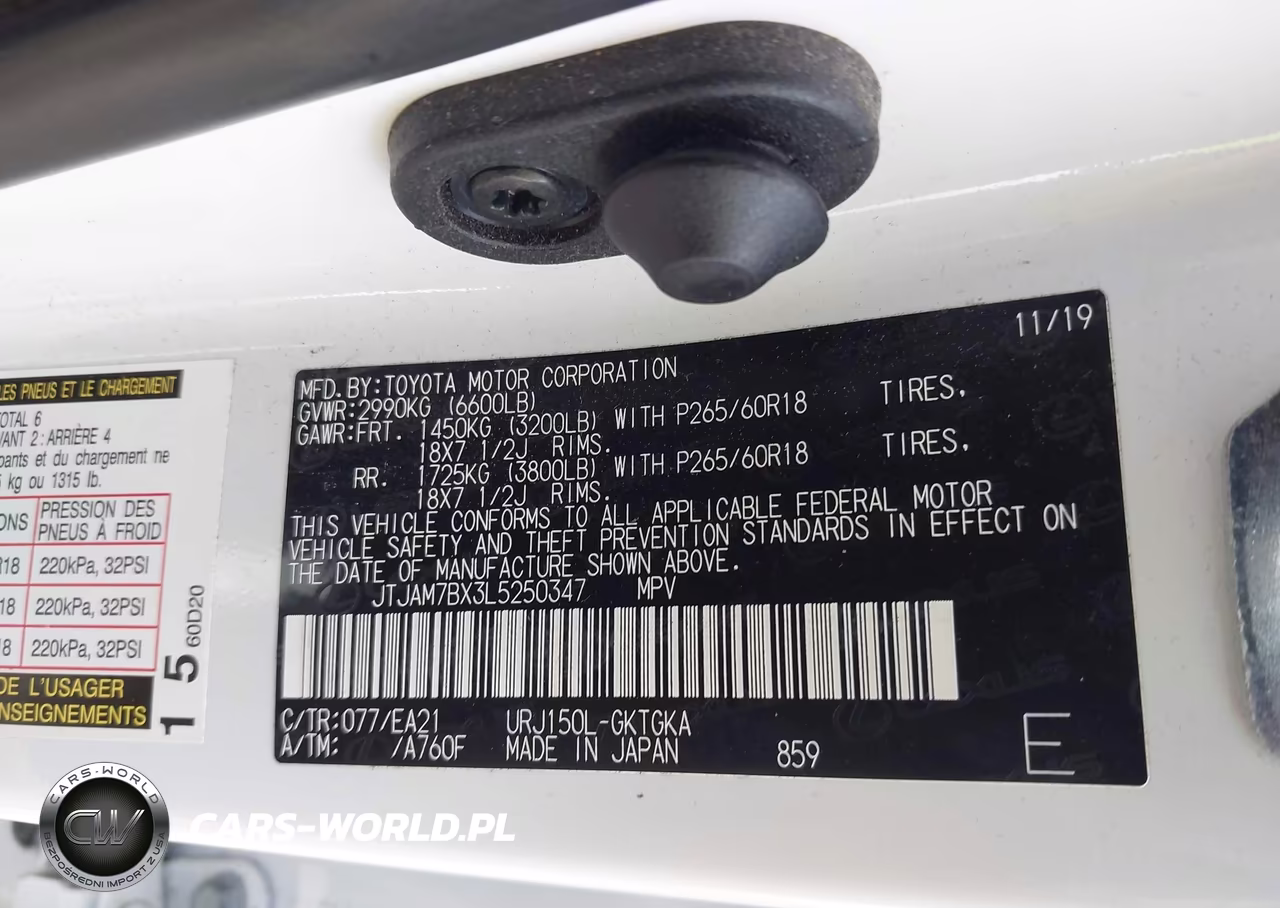 2020 Lexus Gx 460 Premium VIN:JTJAM7BX3L5250347 - 9