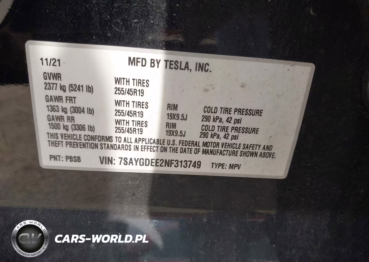 2022 Tesla Model Y Long Range Dual Motor All-Wheel Drive VIN:7SAYGDEE2NF313749 - 9