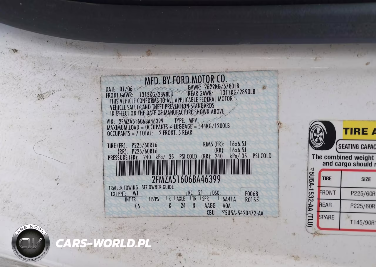 2006 Ford Freestar Se VIN:2FMZA51606BA46399 - 9