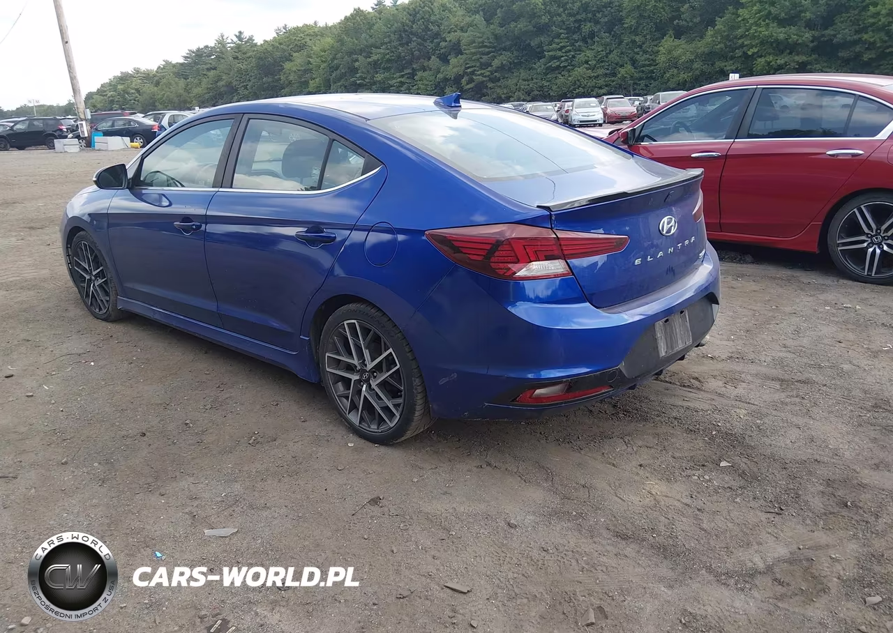 2019 Hyundai Elantra Sport VIN:KMHD04LB6KU862040 - 3