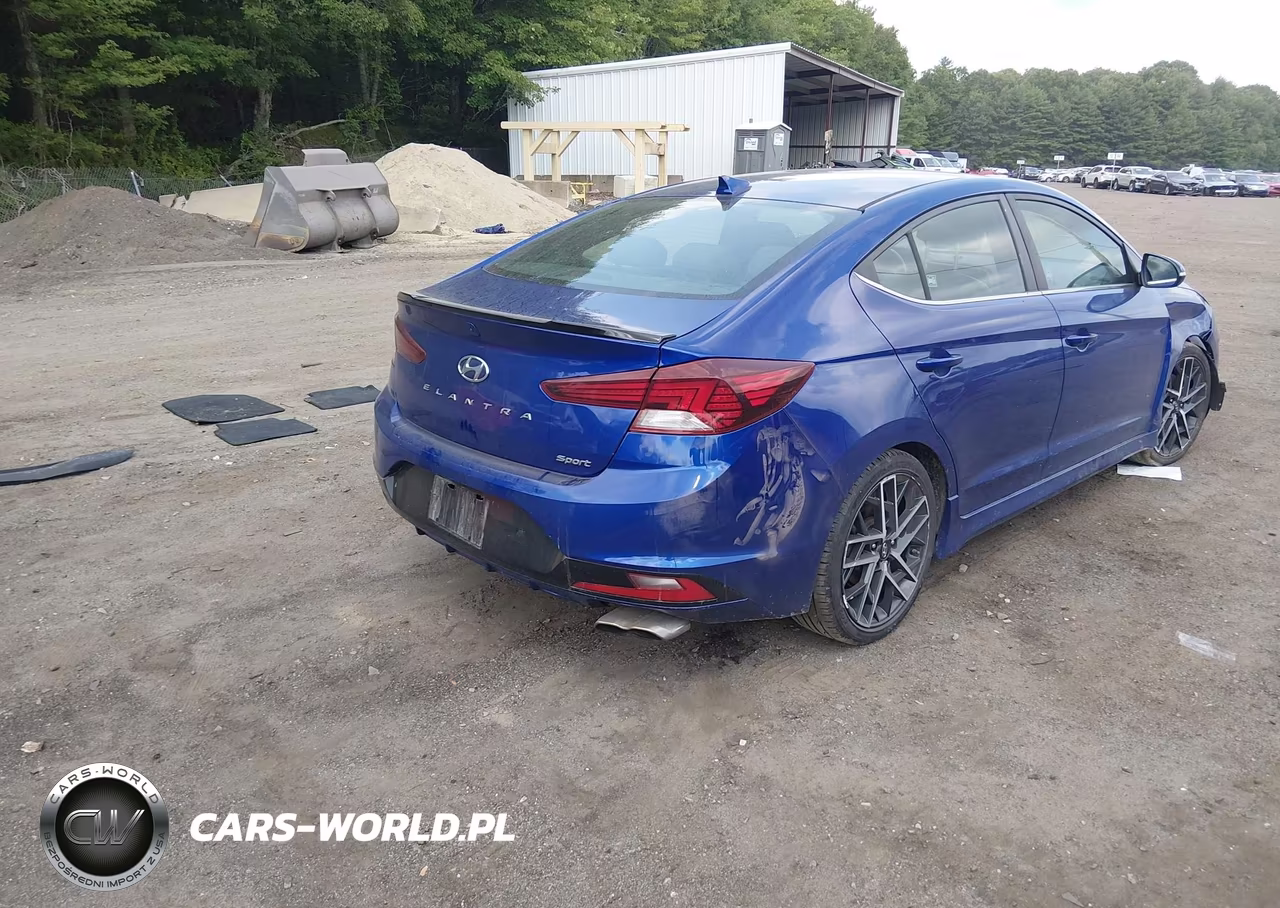 2019 Hyundai Elantra Sport VIN:KMHD04LB6KU862040 - 4