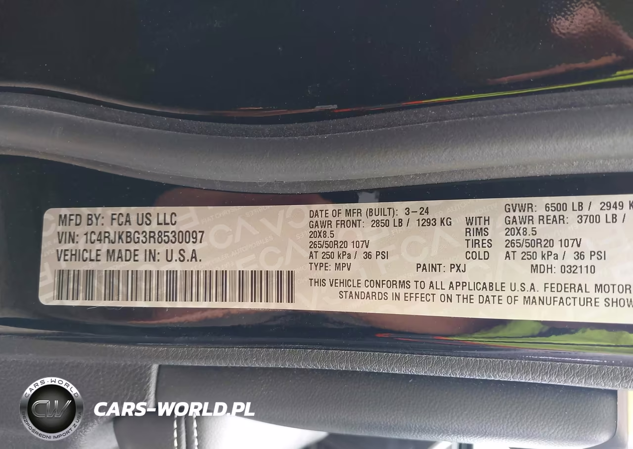 2024 Jeep Grand Cherokee L Limited 4X4 VIN:1C4RJKBG3R8530097 - 9