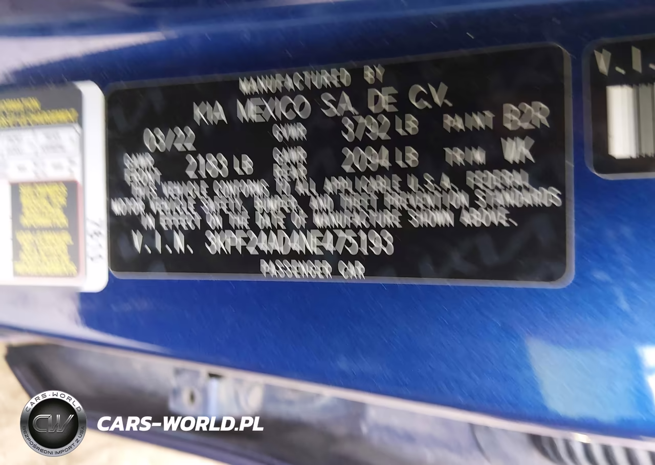 2022 Kia Forte Lxs VIN:3KPF24AD4NE475193 - 9