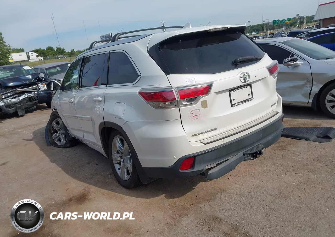 2014 Toyota Highlander Limited V6 VIN:5TDYKRFH3ES025638 - 3