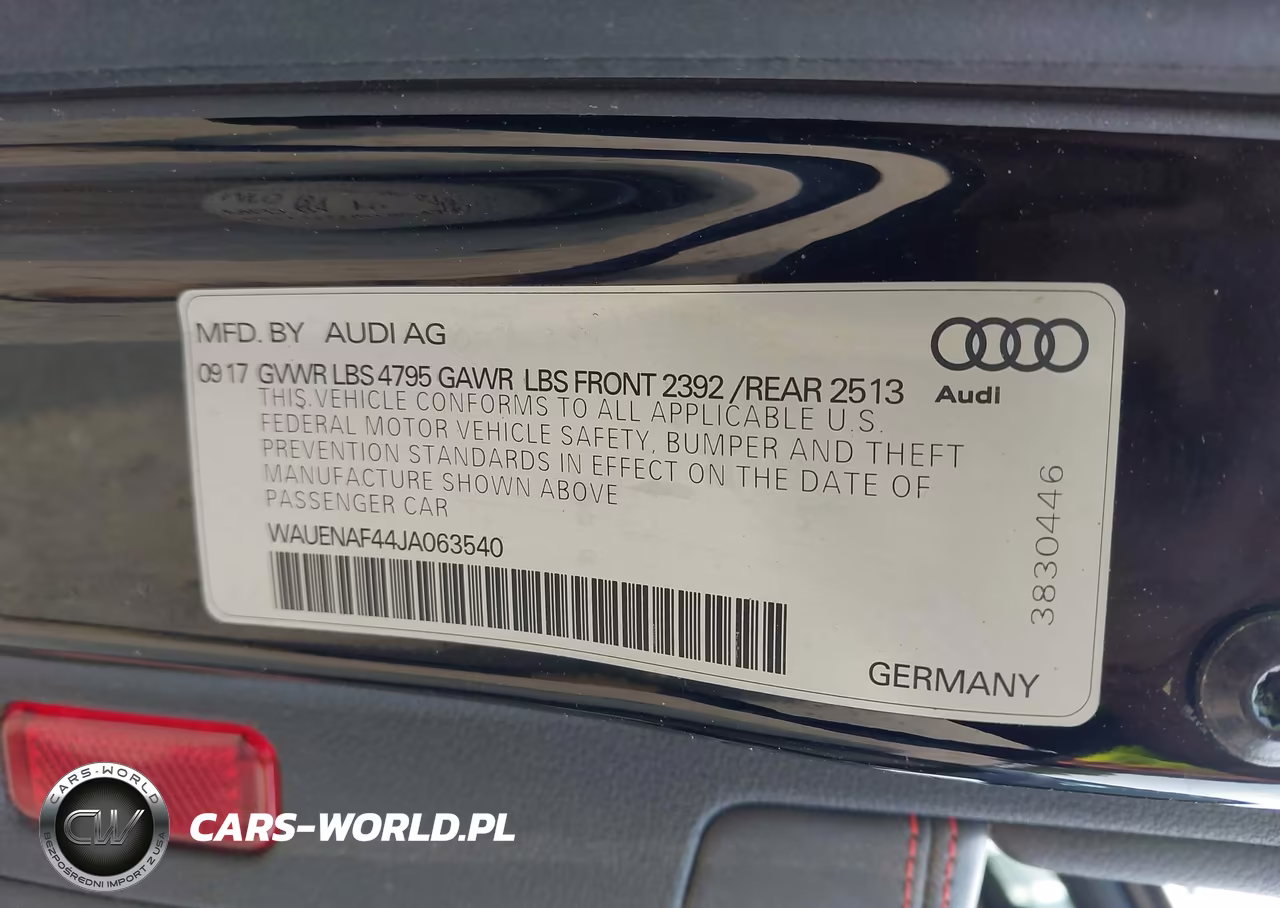 2018 Audi A4 2.0T Premium-2.0T Tech Premium VIN:WAUENAF44JA063540 - 9