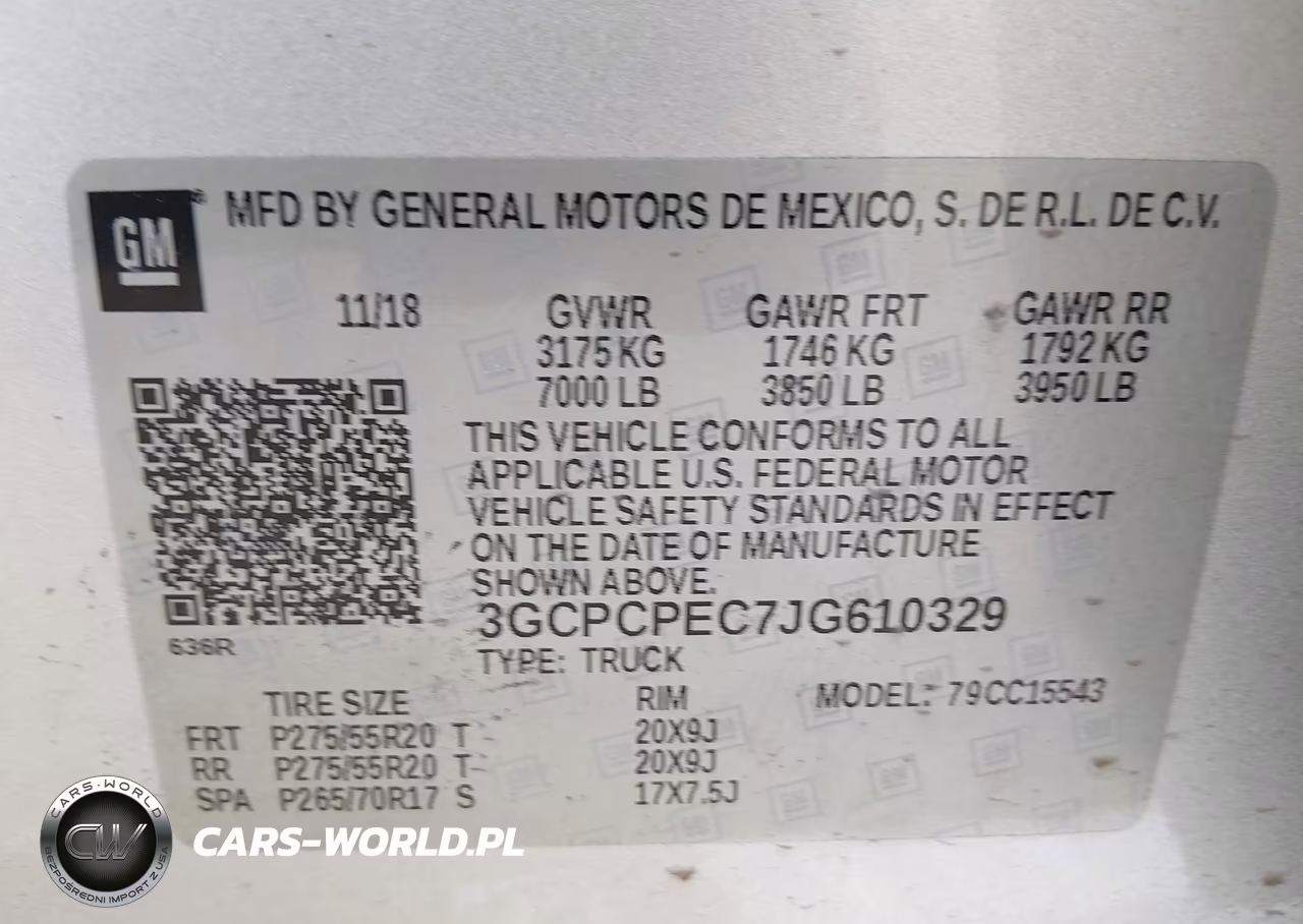 2018 Chevrolet Silverado 1500 Custom VIN:3GCPCPEC7JG610329 - 9