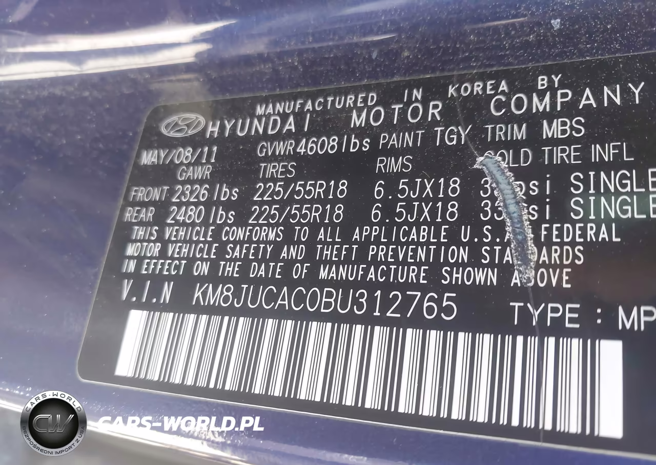 2011 Hyundai Tucson Limited VIN:KM8JUCAC0BU312765 - 9