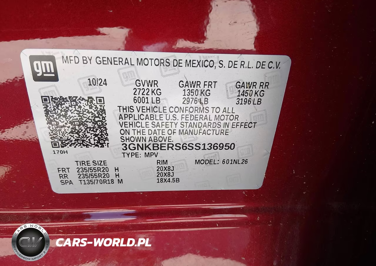 2025 Chevrolet Blazer Fwd Rs VIN:3GNKBERS6SS136950 - 9