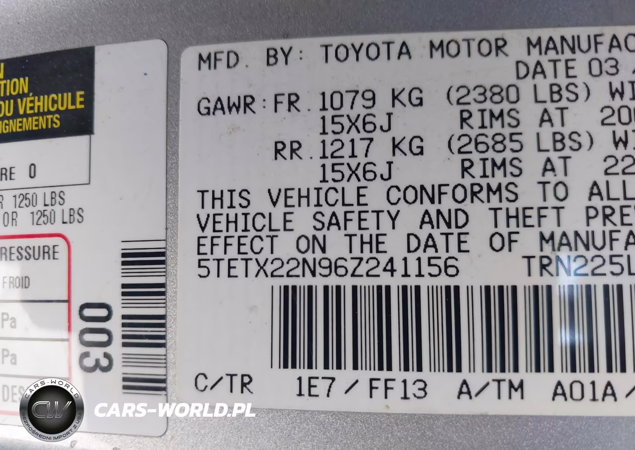 2006 Toyota Tacoma VIN:5TETX22N96Z241156 - 9