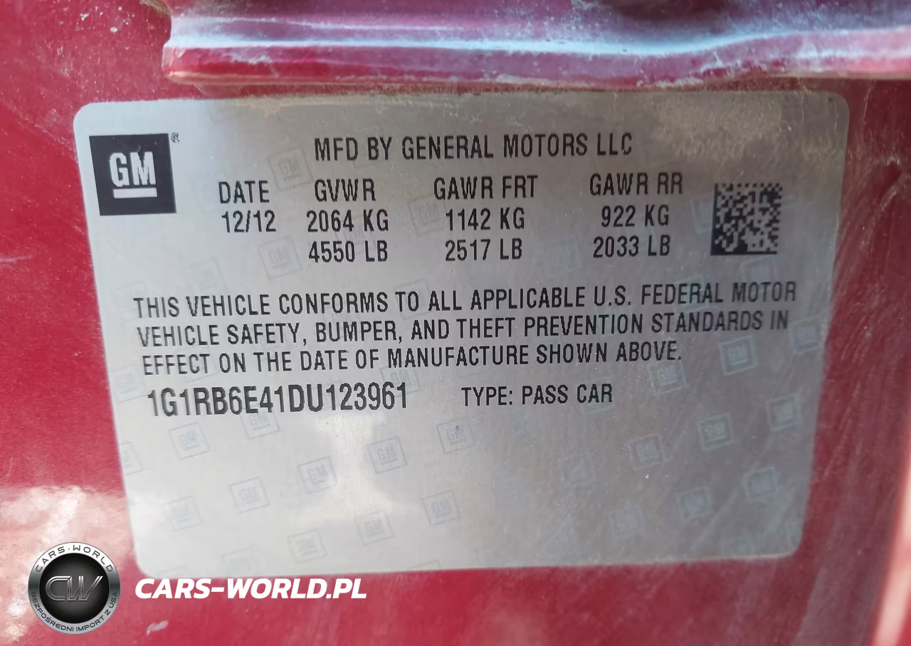 2013 Chevrolet Volt VIN:1G1RB6E41DU123961 - 9