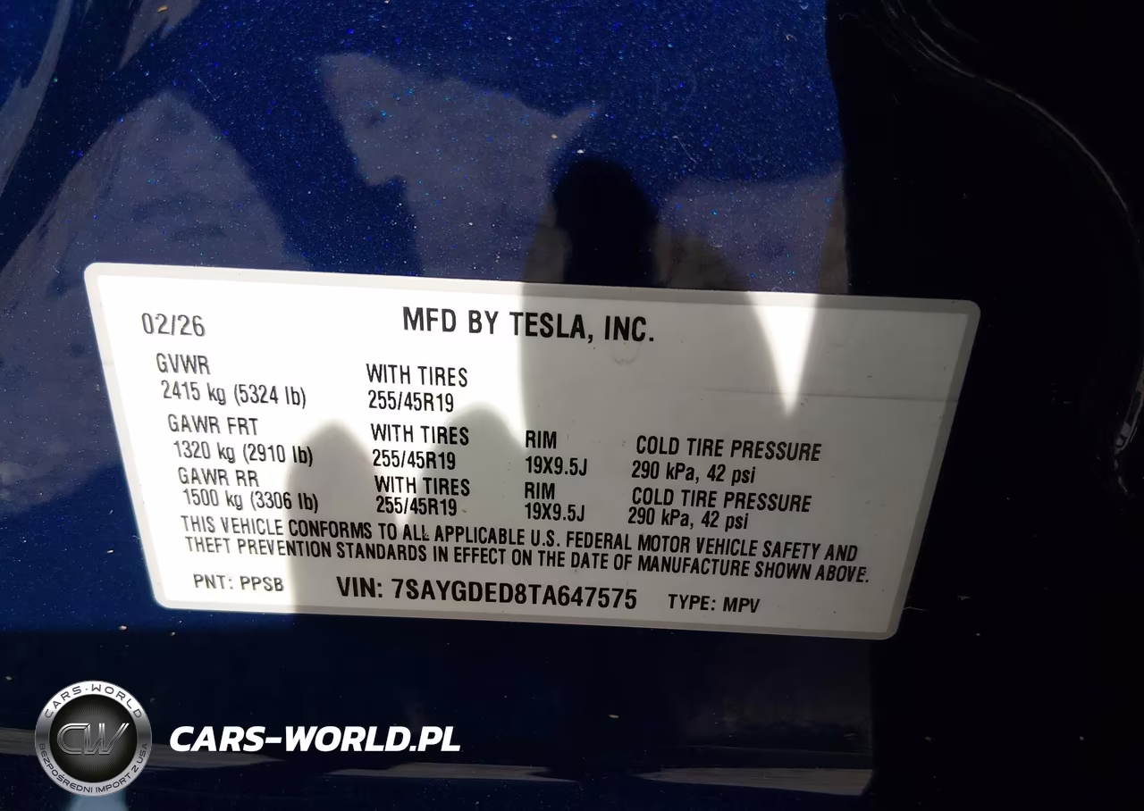2026 Tesla Model Y Premium Rear-Wheel Drive-Rear-Wheel Drive VIN:7SAYGDED8TA647575 - 9