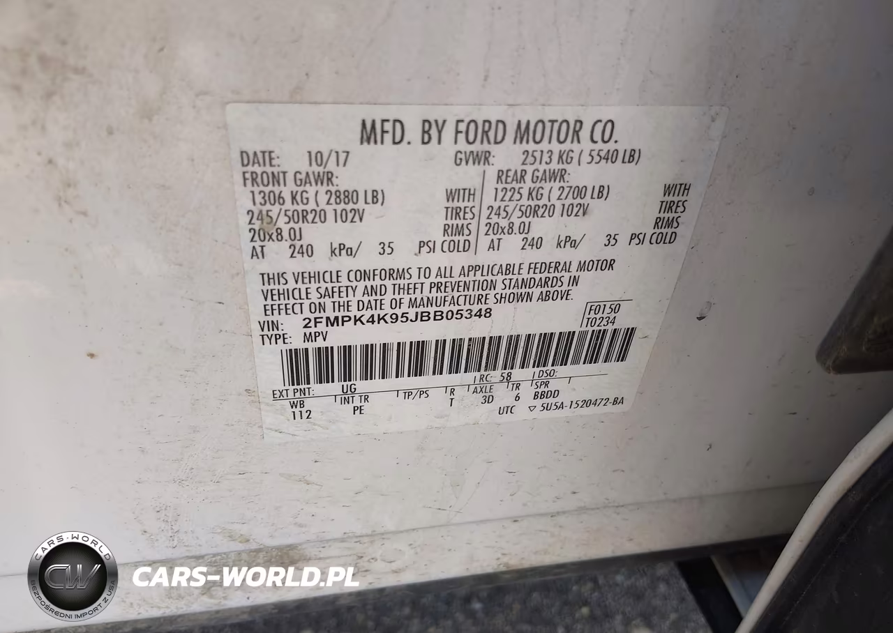 2018 Ford Edge Titanium VIN:2FMPK4K95JBB05348 - 9